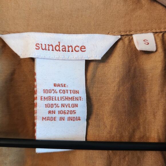 Sundance Women's Brown Burgundy Velvet Top SZ Small - Picture 3 of 6